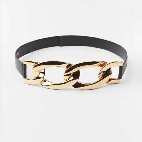 NWT ZARA LINKED BUCKLE BELT Sz 30‎ main image 10